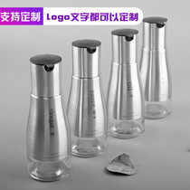 ins style Japanese stainless steel glass vinaigrette bottle seal wine jar carved seasoning jar oil pot
