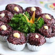 Arno black glutinous rice cake black rice cake frozen snack frozen black glutinous rice 360g 12 Cantonese dim sum