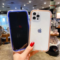 Suitable for iphone12 phone case Apple 11 transparent xsmax higher screen xr screen protection x silicone pro full edging mini thick se2 protection 7p hard case 8pu