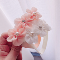 Baby hair with female babys head decorated with Korean version Princesss head flower with 0-1-3-year-old 100-day flower toddler Meng