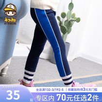 girls' leggings winter thickened fleece outerwear western style children's warm cotton pants for big girls children's pants