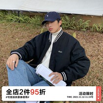 OFFBORD winter baseball jacket men loose Japanese vintage cotton coat boys winter dress thick harbor style coat