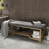Change of shoes Stool Light Lavish Home Doorway Containing Shoes Cabinet Wear shoes Stool Shoes Shop Cloakroom Nordic Soft Bag Cushion Strip Bench