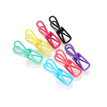 Multi-purpose clip color storage clip clotheser clip single clothespin clip long tail clip 10 pack