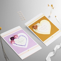 Ai Qing hand he 3d three-dimensional love super A4 anniversary greeting card birthday card custom mother graduation mother gift