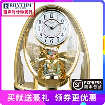 Lisheng clock pendulum clock living room household desktop European personality creative mute table pendulum desktop clock 4SG725