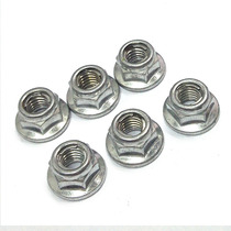 Metal locking flange face anti-slip nut GB6187 flange self-lock nut M6 8 10 16 Recommended