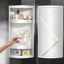 Bathroom rotating rack toilet triangle bath cosmetic storage cabinet corner toilet toilet corner