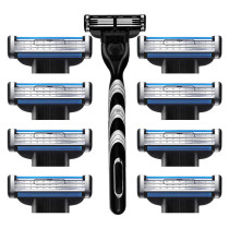 Blade manual razor razor three-layer blade beard knife head mens razor