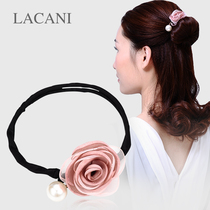 Gball head hair curler headdress Korean variety fluffy lazy flower bract head artifact floral headdress hair rope styling hair accessories