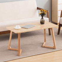 Japanese-style solid wood coffee table Nordic small apartment modern simple side round small table drinking tea living room coffee table