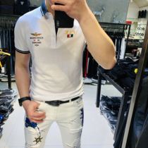 (Broken code welfare leak) 2019 summer new European and American style personality Tide brand slim polo shirt