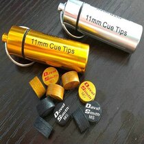 David 11mm pool club leather head black 8 club gun head Snooker head multi-layer pig skin head single price