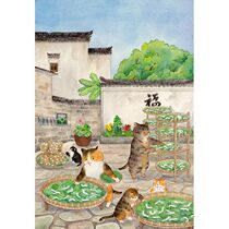 (New Product Picks Up) New Generation National Tide Artist Peanut Kernel (Little Full) Healed Cat Painting