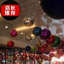 I festival decorations Ball ball ball bright ball Hotel wedding ceiling window scene decoration Christmas large color