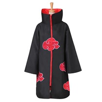 Naruto Xiao organization cloak anime cosplay costume Halloween red cloud robe ring head protection forehead play