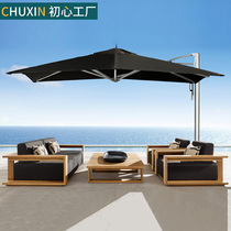 Outdoor Sofa Teak Teak Wood Aluminum Alloy Rain Protection Sunscreen Solid Wood Minima Hotel Open-air Garden Yang Light House Furniture