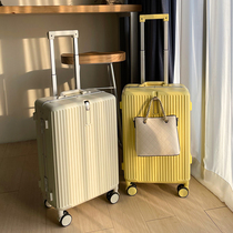 Suitcase woman 2022 new ins net red small sturdy and durable pull bar case aluminum frame boarding suitcase for men