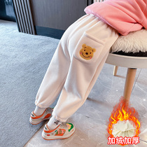 Childrens pants girls autumn and winter casual pants wear 2022 new baby girls dress