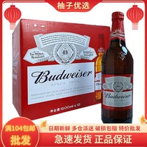 Budweibeer 600ml * 12 Large Bottle Whole Box Fitted Glass Bottle Classic American Lager Beer 2 Boxes Up