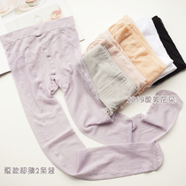 Girls pantyhose White summer side pattern childrens mesh bottling socks baby ultra-thin anti-mosquito dance stockings