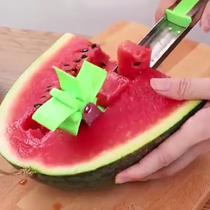 Cut watermelon artifact eating melon splitter windmill knife cutter cutter diced windmill tremble sound slicing fruit cutting tool