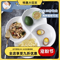 suki handpicked the same ceramic fitness adult children creative quadrugge white dinner plate 8 inch 10 inch