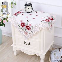 ins embroidered princess style small tablecloth bedside table cloth towel simple modern pastoral dressing table cloth dust cover