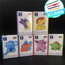 German watercolor people animals dont dry color mud rubber mud handmade safe and non-toxic edible childrens toy suit