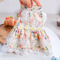 Little Flower Princess dog skirt thin pet Bomei bear VIP puppies Teddy clothes bitch small dog