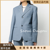 we11done official website 21ss chest embossed logo profile suit jacket welldone suit