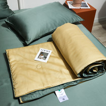 20%soybean summer solid color simple Tencel summer cool quilt double 1 8m bed summer quilt four-piece air conditioning quilt