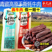 Qinghai Teater Heaven Holy Source Hand ripping yak Yak Meat Dry Five Fragrant Savory Spicy casual snack Independent bagged snacks
