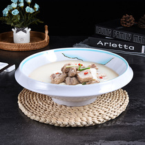 Topglamide Large Soup Bowl Commercial Hotel Dedicated Bowl Plastic Large Soup Bowl Beef Ramen Bowl Spicy Hot Bowl