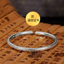 Foot silver 999 silver jewelry couple sterling silver men and women open six-character truth Heart Sutra Solid silver bracelet Scripture silver bracelet