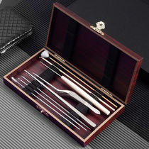 The Divine Instrumental Ear Spoons of the Ears 8 pieces of suit tweezers Ear Tool Clips Dig Goose Wool to clear the ear caves