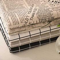 Small tablecloth in wind minimal fabric waterproof oil and oil-proof students cotton picnic cloth desk TV cabinet dining mat