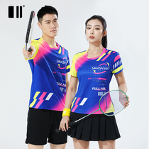 Single Double Spring Summer New Badminton Suit Mens And Womens Kit Short Sleeve Women Sportswear Quick Dry Suction Sweat-Breathable Blouse