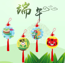 Dragon Boat Festival sachet sachet diy material bag handmade childrens homemade Wormwood non-woven hanging decoration kindergarten