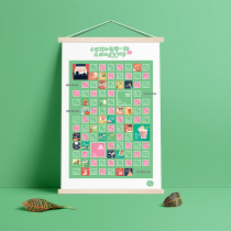 Ink little childish and dad do 100 things baby child parent-child interactive wall chart game toy gift box