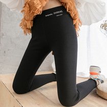 Punching pants in spring and autumn high waist tightness and fat mm large-scale black winter magic nine min foot pants