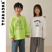 (HONEY Series) TYAKASHAKIDS Takasha kids tops boys and girls fluorescent childrens T-shirts