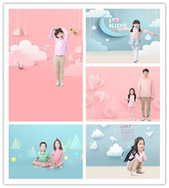 Shadow building childrens creative three-dimensional background cloth Taobao products Photo photography Self-shooting live baby 100 Days Photography
