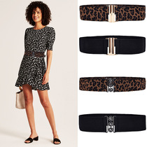 European and American Lady BAO WEN elastic waist seal down jacket down jacket dress Skirt Canvas Belt Girl pair Buckle Belt