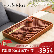 TOUCH MISS German Bakelite tea tray Chinese style solid wood office tea room light luxury tea station electric Bakelite Kung Fu Tea Sea