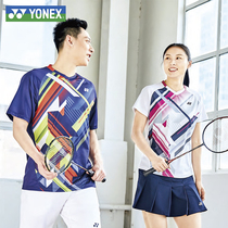 New YONEX badminton suit suit mens and womens quick-drying short-sleeved top T-shirt yy summer sportswear