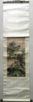 Zhangke and pavilion Qingquan famous calligraphy and calligraphy Celebrity Calligraphy and Calligraphy Bag Old Ancient Play Old Painting Hanging Shaft Hot Sell