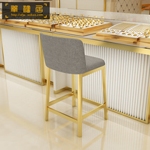 High-legged back bar chair Home modern simple business hall Mobile phone jewelry store cash register counter special stool