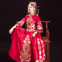 Xiuhe dress bride 2021 new Chinese wedding dress wedding dress Summer show Hehe dress Chinese style Xiuhe woman