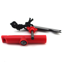 MUXINCAMP Outdoor survival tool Flintstone MAGNESIUM rod Survival burner with compass and whistle